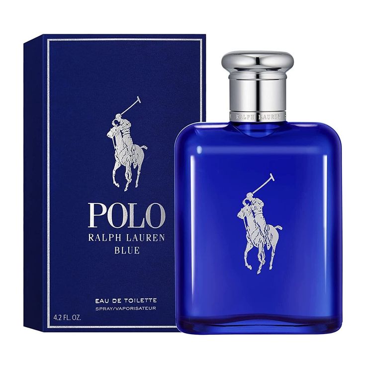 Ralph Lauren Polo Blue Men 4.2 Oz. Edt Spray