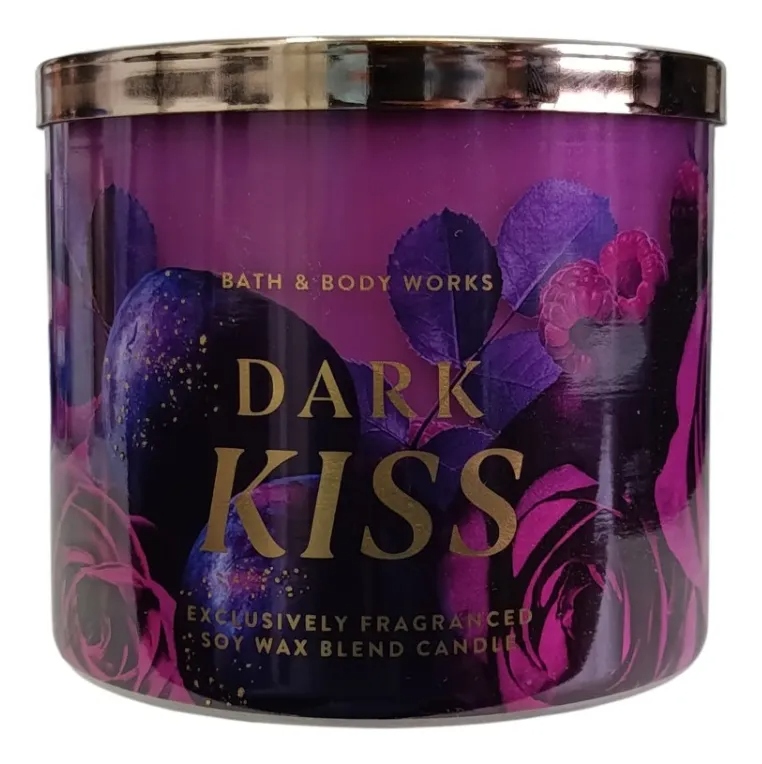 Bath & Body Works Vela Dark Kiss 3 mechas 411 gr