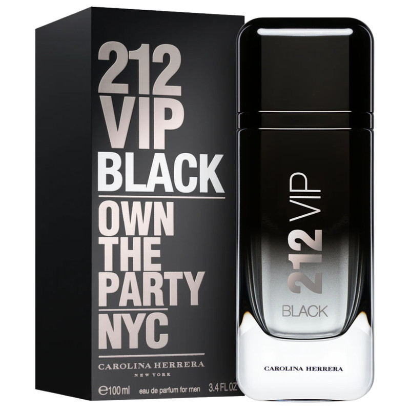Carolina Herrera 212 Vip Black Eau Parfum Elixir Men 3.4 Oz
