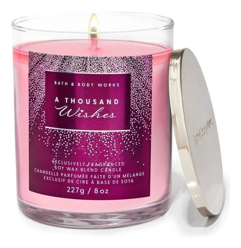 Bath & Body Works Vela A Thousand Wishes 3 mechas 411 gr