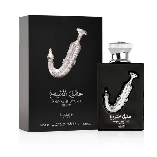 Lattafa Ishq Al Shuyukh Silver Edp 3.4 Oz